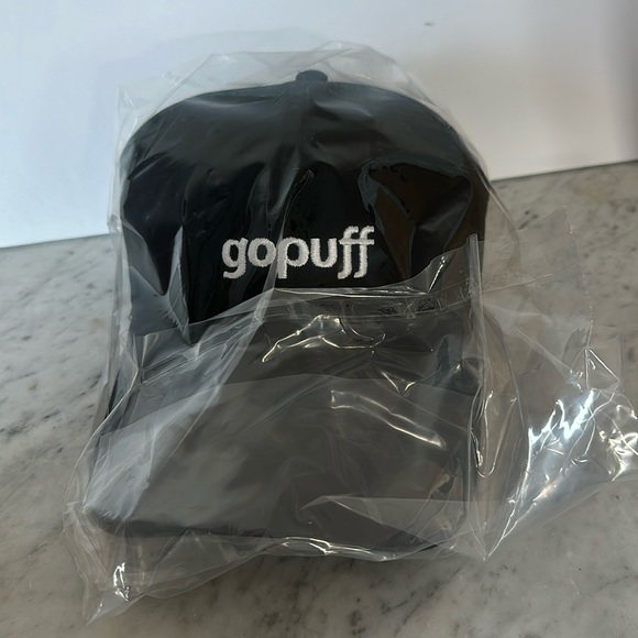 NIP Gopuff black adjustable logo collector baseball cap hat OSFM - Picture 2 of 7